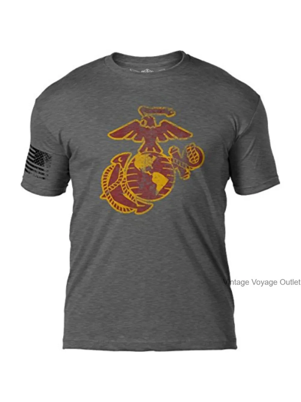 Officially Licensed USMC Eagle Globe & Anchor Men's T-Shirt Cotton Blend Crew